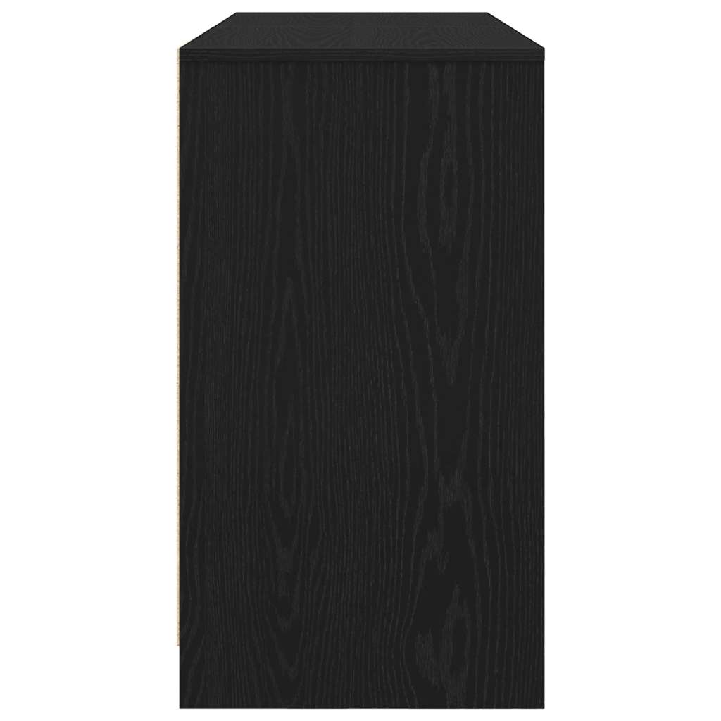 Γραφείο Μαύρο Δρυς 120x42x76 εκ. από Επεξεργασμένο Ξύλο - Pakobazaar