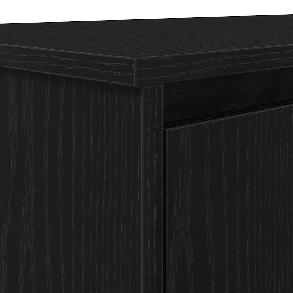 Γραφείο Μαύρο Δρυς 120x42x76 εκ. από Επεξεργασμένο Ξύλο - Pakobazaar