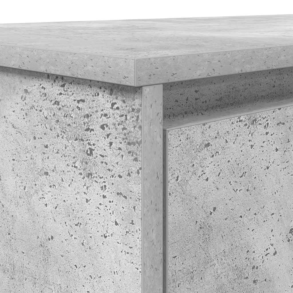 Γραφείο Γκρι του Σκυροδέματος 120x42x76 εκ. Επεξεργασμένο Ξύλο