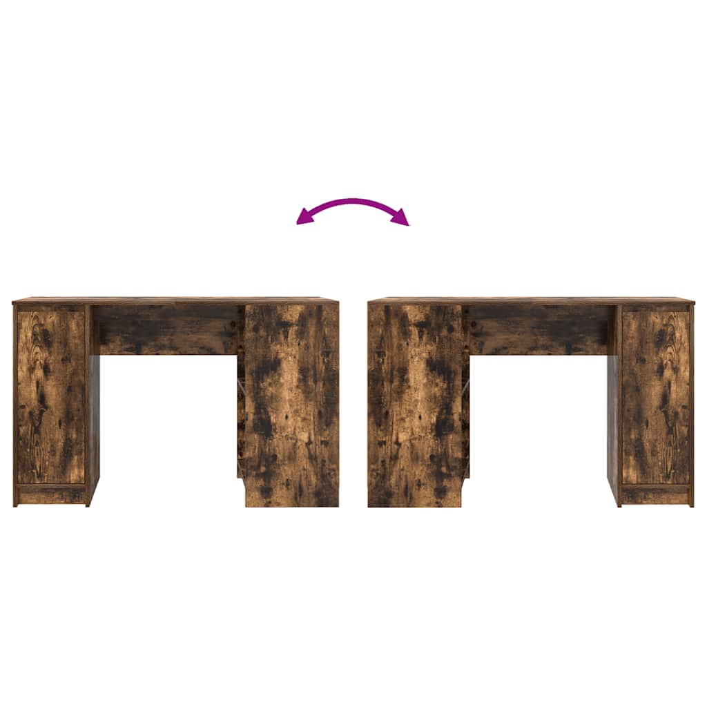 Γραφείο Καπνιστή Δρυς 120x42x76 εκ. από Επεξεργασμένο Ξύλο