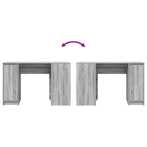 Γραφείο Γκρι Sonoma 120x42x76 εκ. από Επεξεργασμένο Ξύλο - Pakobazaar