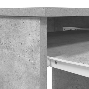 Γραφείο Γκρι Σκυροδέματος 86x49x76 εκ. Επεξεργασμένο Ξύλο