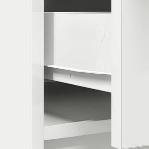 Συρταριέρα με Συρτάρια και Πόρτες Λευκή 73x31x90 εκ - Pakobazaar