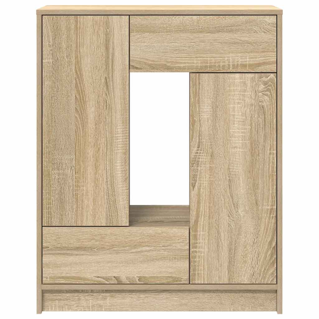 Συρταριέρα με Συρτάρια και Πόρτες Sonoma Δρυς 73x31x90 εκ - Pakobazaar