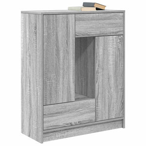 Συρταριέρα με Συρτάρια και Πόρτες Γκρι Sonoma 73x31x90 εκ