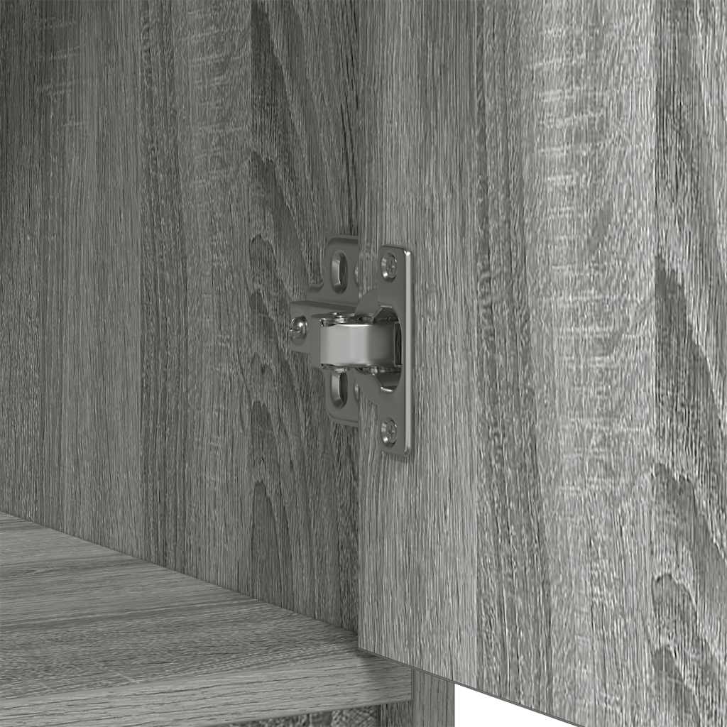 Συρταριέρα με Συρτάρια και Πόρτες Γκρι Sonoma 73x31x90 εκ