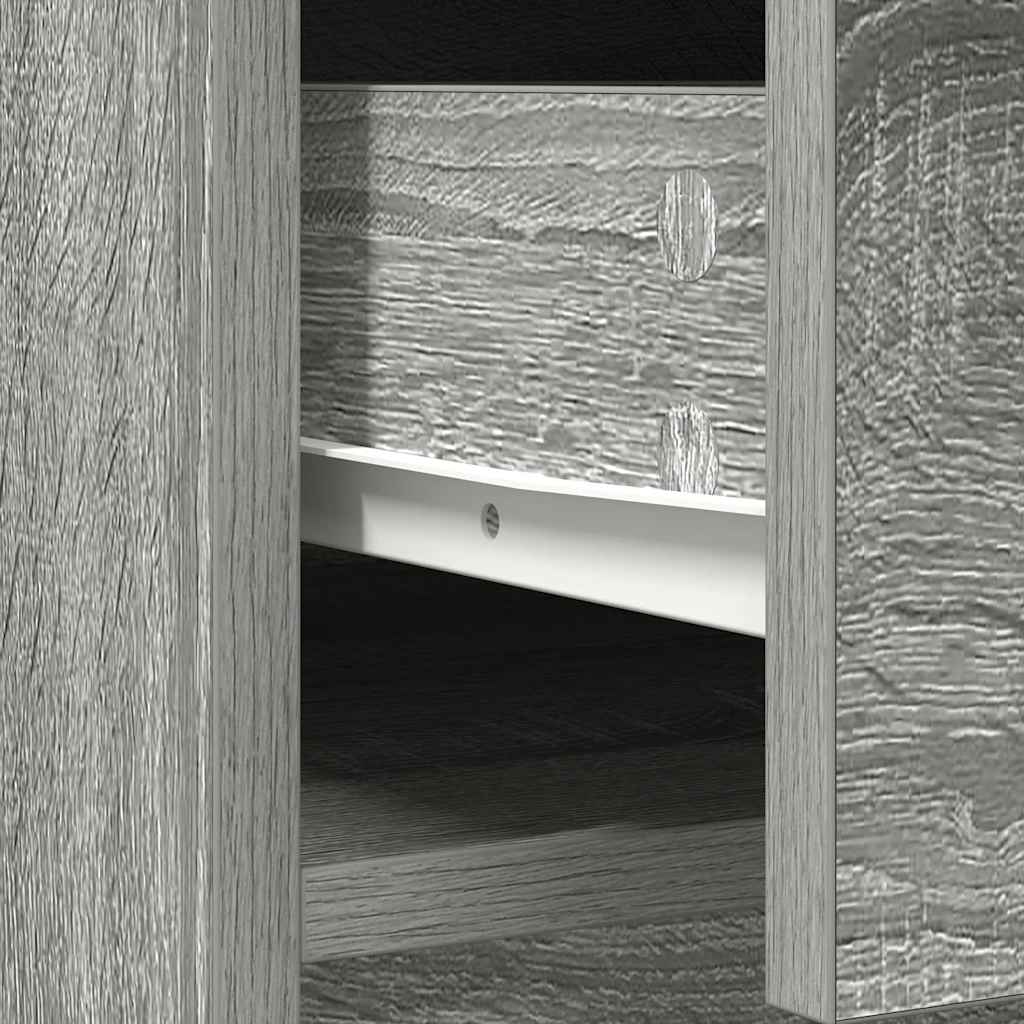 Συρταριέρα με Συρτάρια και Πόρτες Γκρι Sonoma 73x31x90 εκ