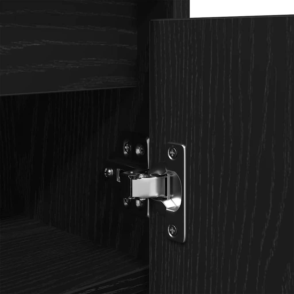 Παπουτσοθήκη Μαύρη βελανιδιά 29,5x34x76 εκ. Επεξεργασμένο Ξύλο - Pakobazaar