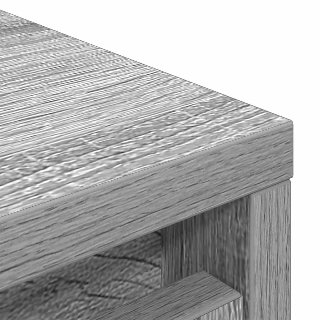 Παπουτσοθήκη Γκρι Sonoma 29,5x34x76 εκ. Επεξεργασμένο Ξύλο