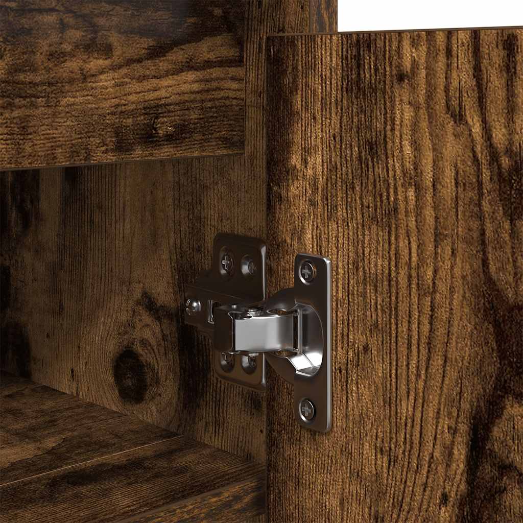 Παπουτσοθήκη Καπνιστή Δρυς 57x34x76 εκ. από Επεξεργ. Ξύλο - Pakobazaar