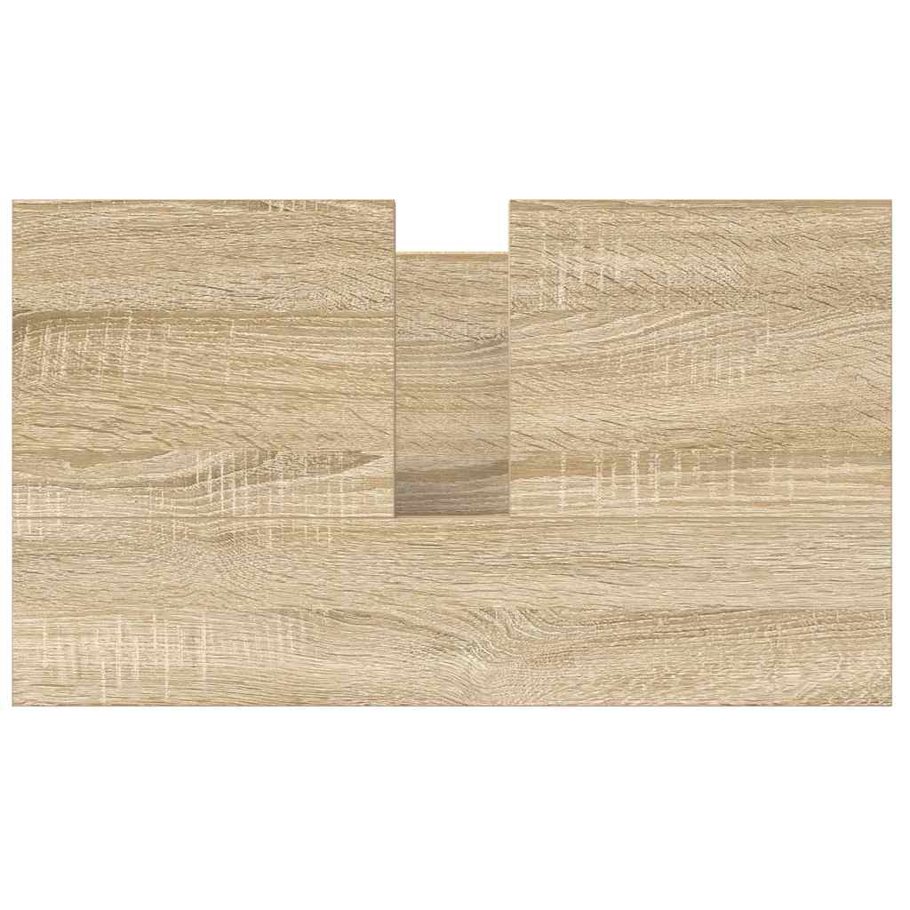 Ντουλάπι νιπτήρα μπάνιου με συρτάρια Sonoma Δρυς 60x34,5x60 εκ.