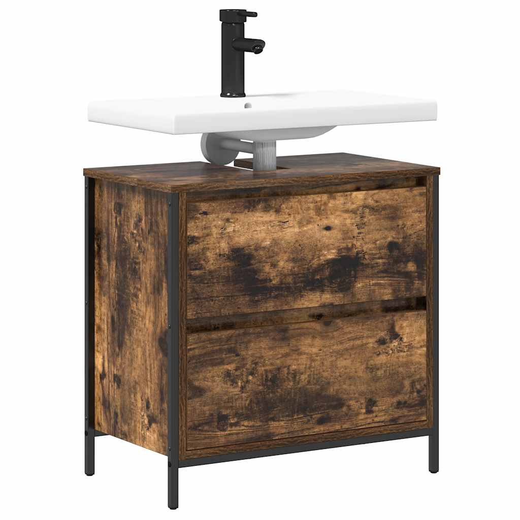 Ντουλάπι νιπτήρα μπάνιου με συρτάρια 60x34,5x60 εκ.