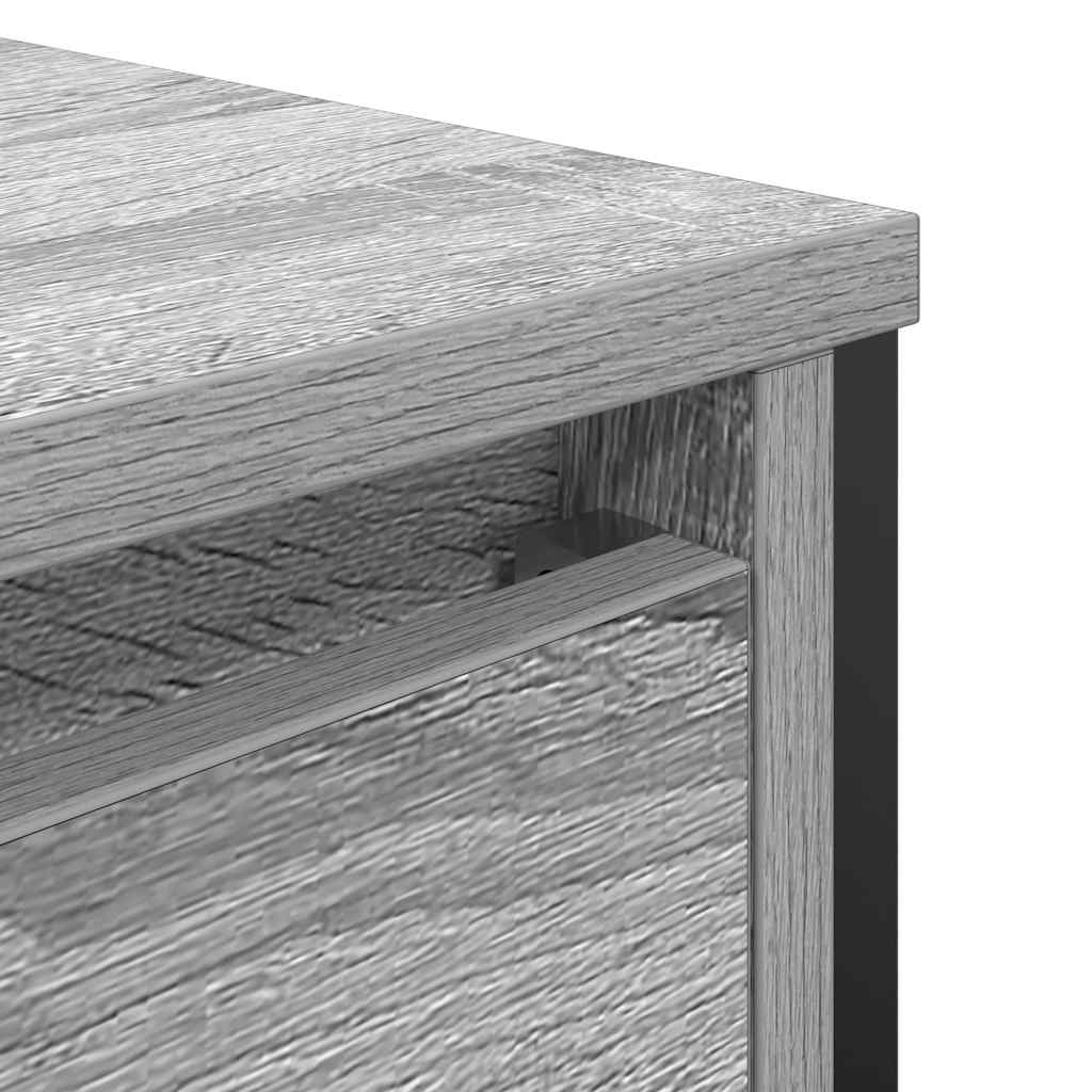 ντουλάπι νιπτήρα μπάνιου με συρτάρια γκρι Sonoma 60x34,5x60 εκ. - Pakobazaar