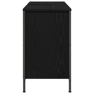 ντουλάπι νιπτήρα με συρτάρια Μαύρη δρυς 90x34,5x60 εκ. - Pakobazaar