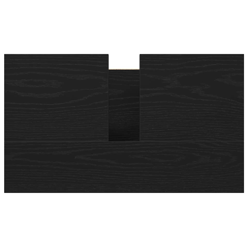 ντουλάπι νιπτήρα μπάνιου μαύρο 60x34,5x60 εκ. - Pakobazaar