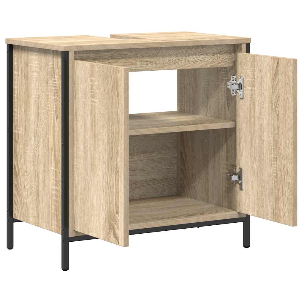 Ντουλάπι Νιπτήρα Μπάνιου Sonoma Δρυς 60x34,5x60 εκ. - Pakobazaar