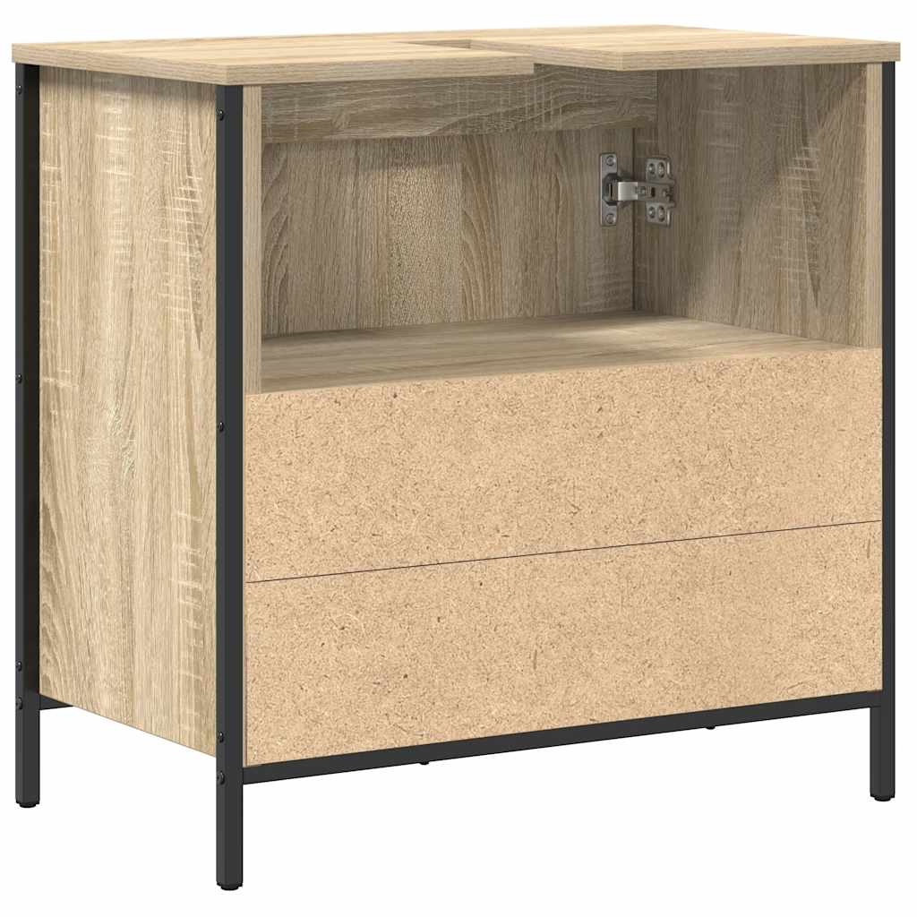 Ντουλάπι Νιπτήρα Μπάνιου Sonoma Δρυς 60x34,5x60 εκ. - Pakobazaar