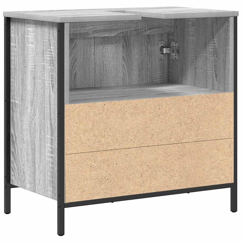 Ντουλάπι Νιπτήρα Μπάνιου Γκρι Sonoma 60x34,5x60 εκ. - Pakobazaar