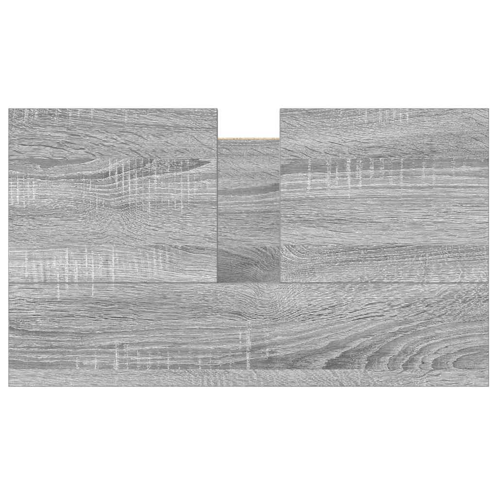 Ντουλάπι Νιπτήρα Μπάνιου Γκρι Sonoma 60x34,5x60 εκ. - Pakobazaar