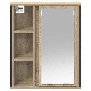 Ντουλάπι Μπάνιου με Καθρέφτη Sonoma δρυς 50x21x60 εκ.