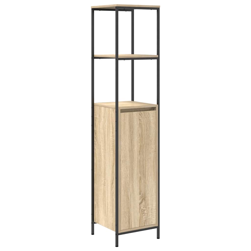 Ντουλάπι μπάνιου με ράφια Sonoma δρυς 36x35x165 εκ. - Pakobazaar