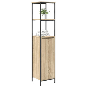 Ντουλάπι μπάνιου με ράφια Sonoma δρυς 36x35x165 εκ. - Pakobazaar