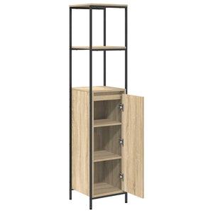Ντουλάπι μπάνιου με ράφια Sonoma δρυς 36x35x165 εκ. - Pakobazaar