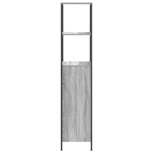 Ντουλάπι μπάνιου με ράφια Γκρι Sonoma 36x35x165 εκ. - Pakobazaar