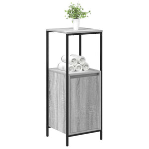 Ντουλάπι Μπάνιου με Καθρέφτη Γκρι Sonoma 36x35x95 εκ. - Pakobazaar