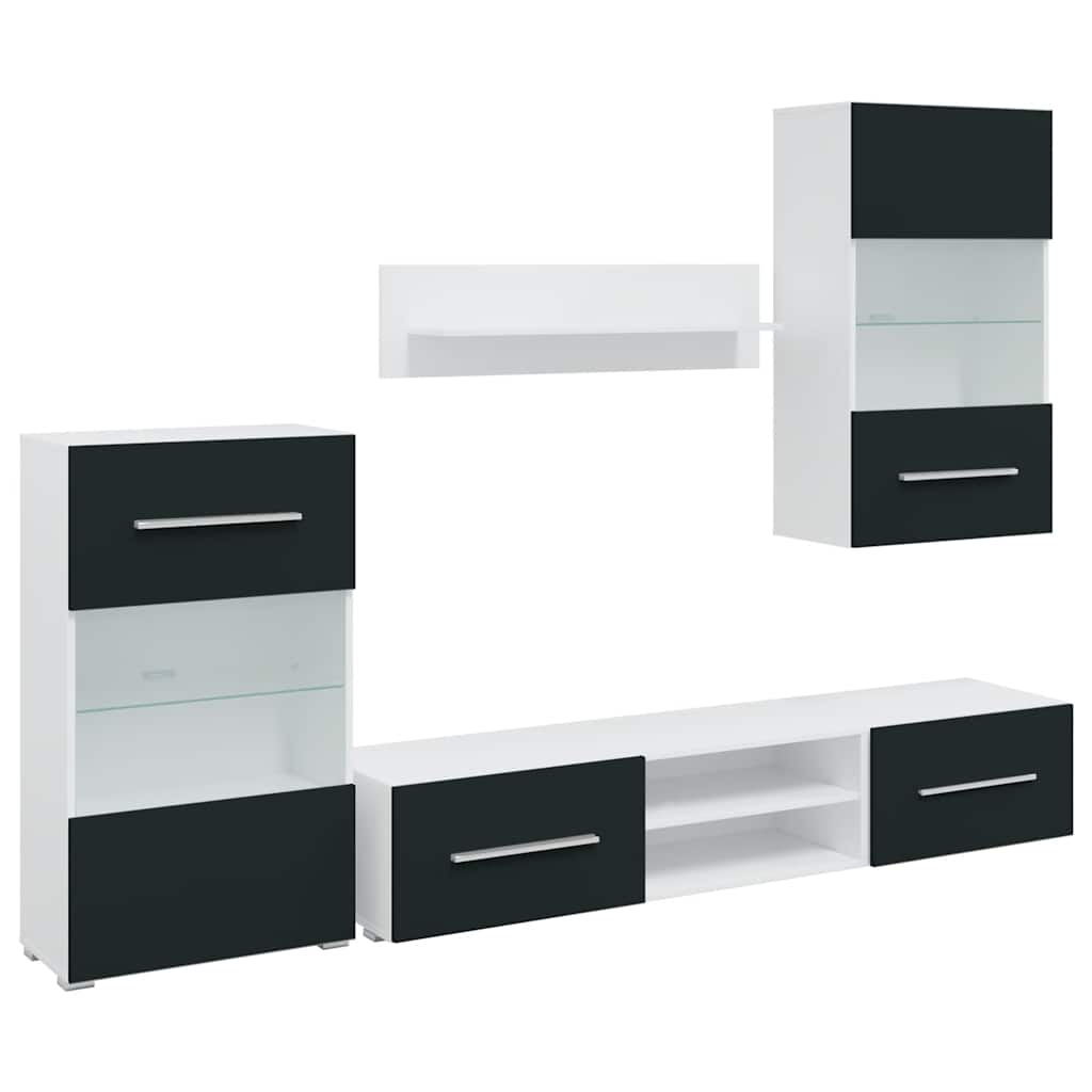 Μονάδες τηλεόρασης 5 τεμαχίων με φωτισμό LED Ματ Indigo