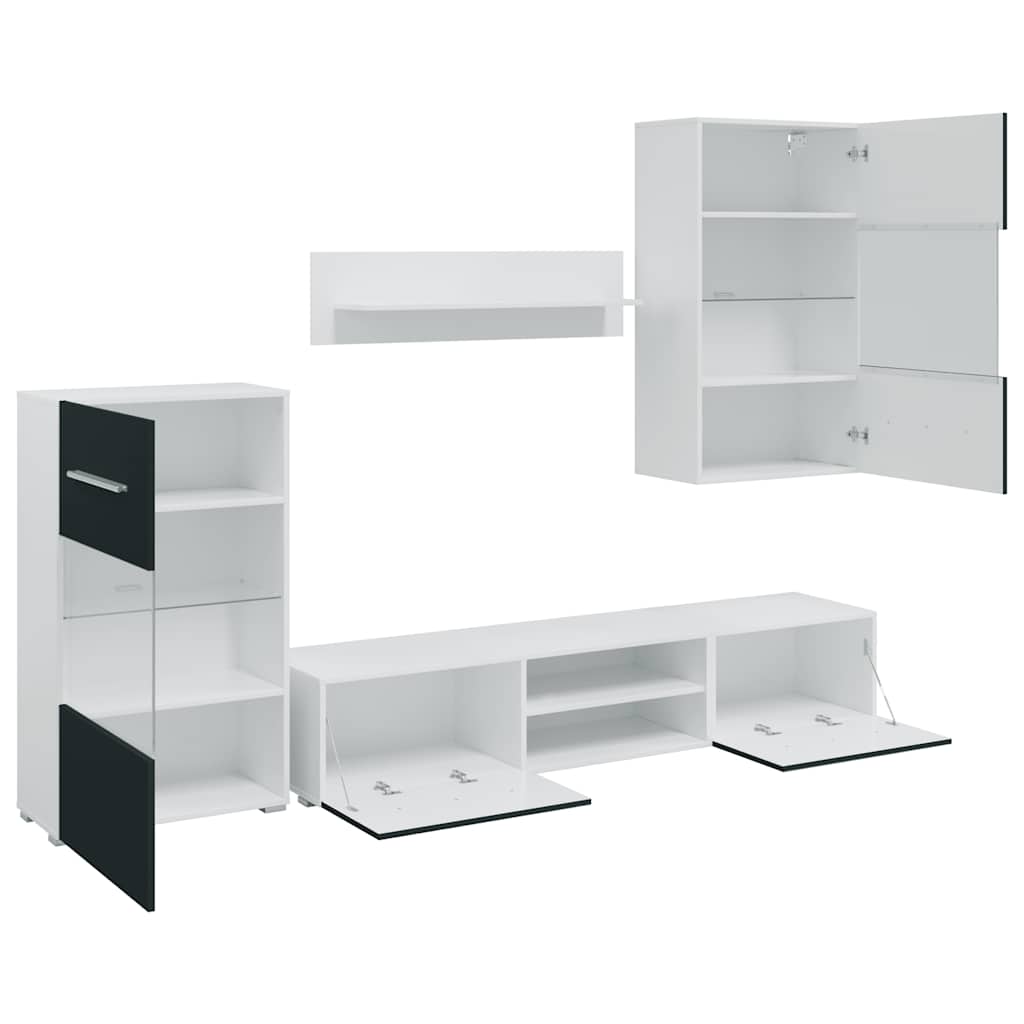 Μονάδες τηλεόρασης 5 τεμαχίων με φωτισμό LED Ματ Indigo