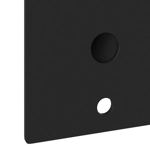 Στήριγμα Σημαίας Μαύρο 10,5 x 7,5 x 0,25 εκ. Ατσάλι - Pakobazaar