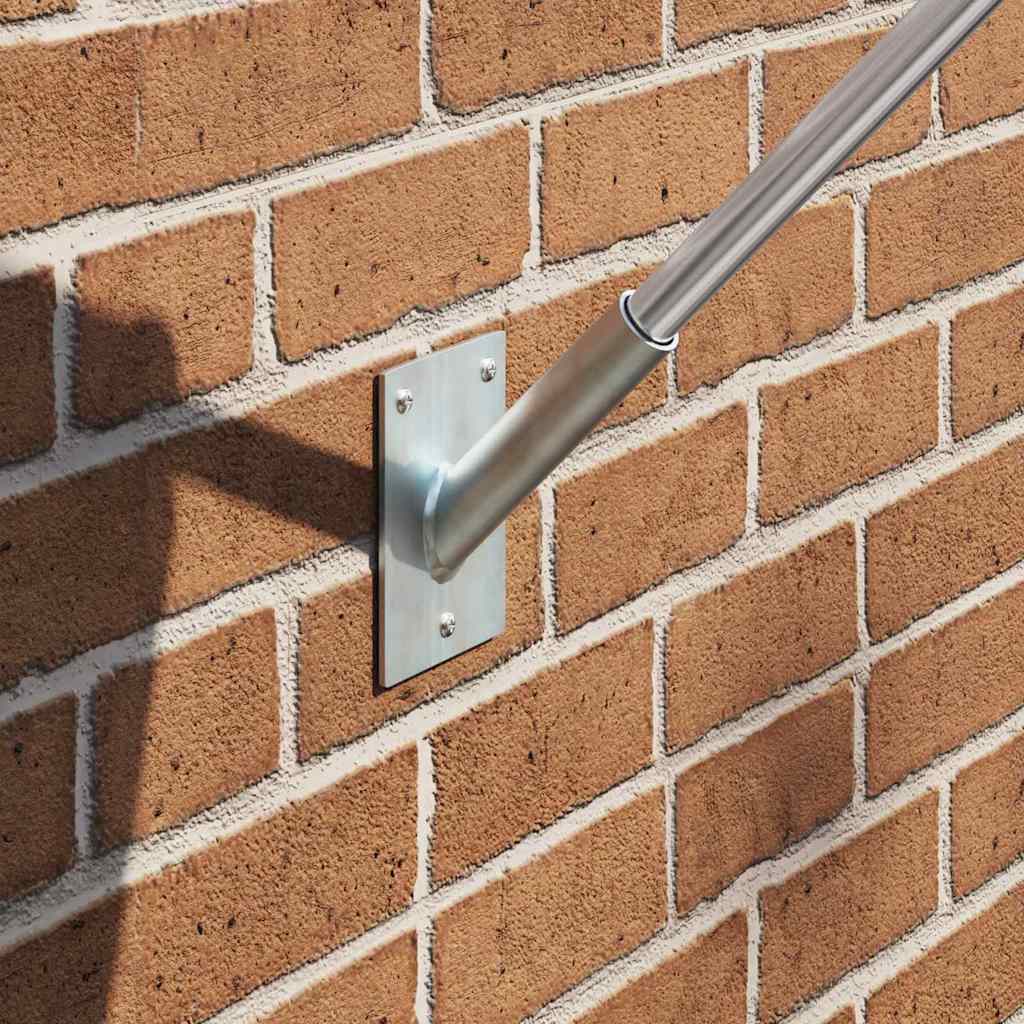 Στήριγμα Σημαίας Ασημί 10,5 x 7,5 x 0,25 εκ. Ατσάλι - Pakobazaar