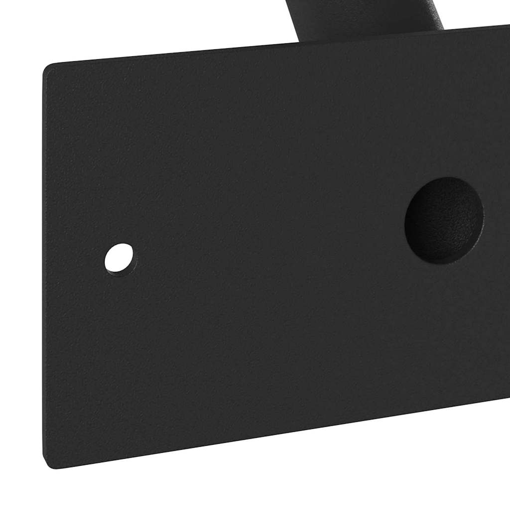 Στήριγμα Σημαίας Μαύρο 13 x 6 x 0,2 εκ. Ατσάλι - Pakobazaar