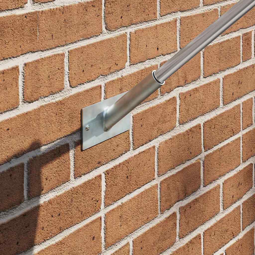 Στήριγμα Σημαίας Ασημί 13 x 6 x 0,2 εκ. Ατσάλι - Pakobazaar