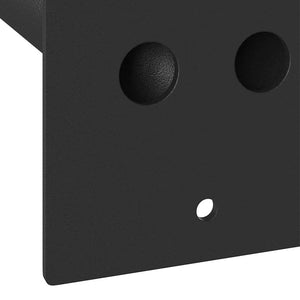 Στήριγμα Σημαίας Μαύρο 10,5 x 7,5 x 0,2 εκ. Ατσάλι - Pakobazaar