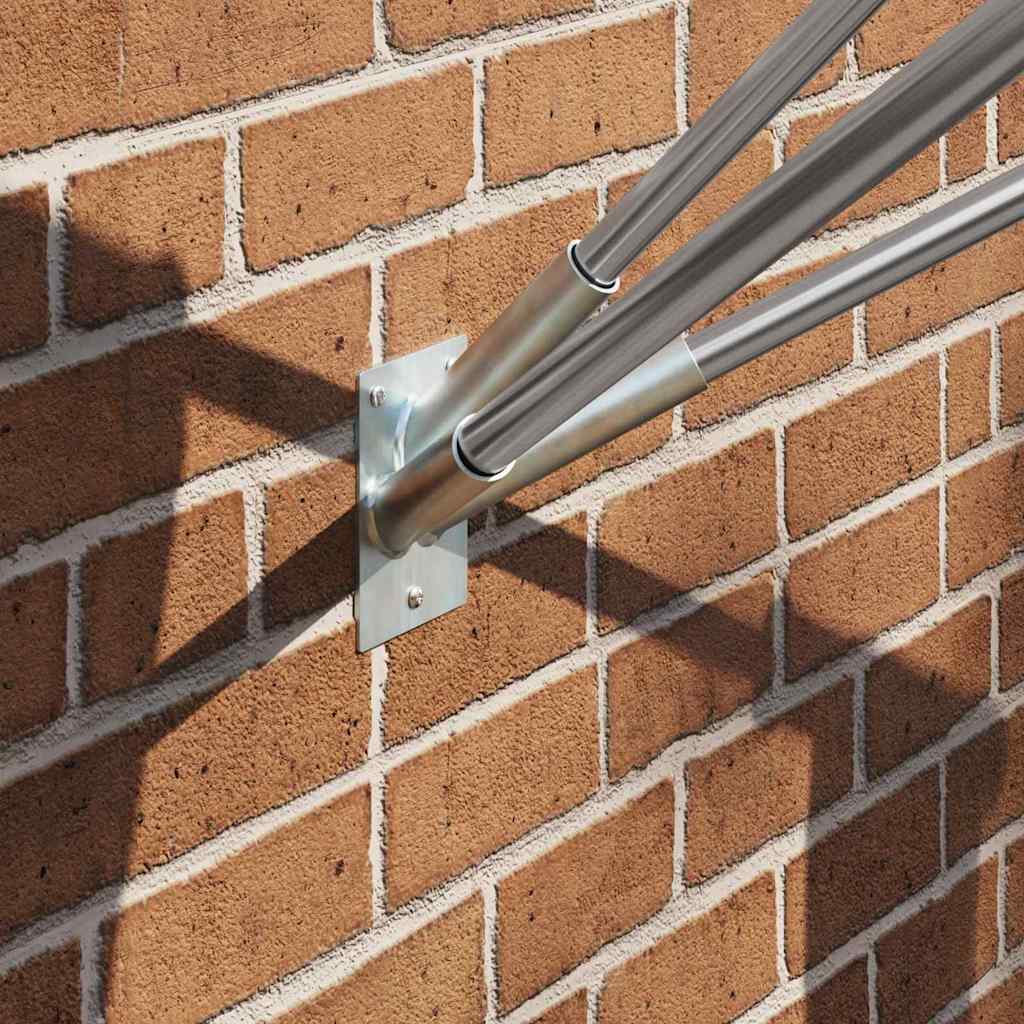 Στήριγμα Σημαίας Ασημί 10,5 x 7,5 x 0,2 εκ. Ατσάλι - Pakobazaar