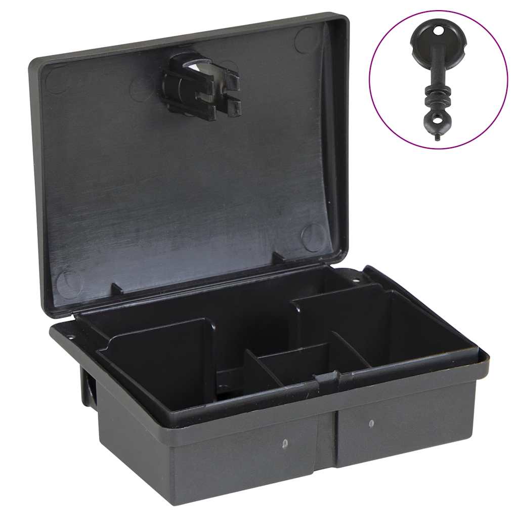 Παγίδες ποντικιών 10 τεμάχια Μαύρο 13x10x4 εκ.