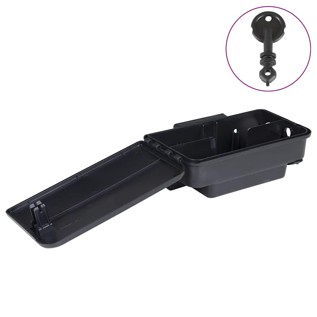 Ποντικοπαγίδες 4 τεμ. Μαύρες 22x12,5x7,5 εκ. - Pakobazaar