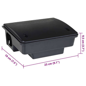 Παγίδες ποντικιών 6 τεμάχια Μαύρο 23x19x9,5 εκ. - Pakobazaar