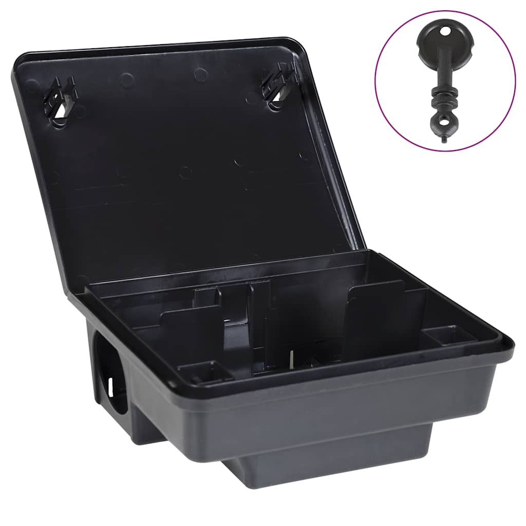 Παγίδες ποντικιών 6 τεμάχια Μαύρο 23x19x9,5 εκ. - Pakobazaar