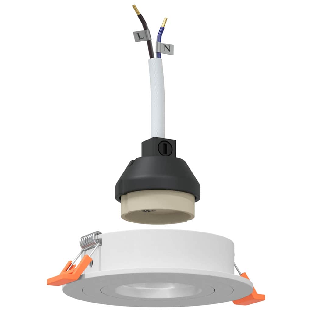 Σποτ 6 pcs Λευκό 9 x 9 x 2 εκ. Αλουμίνιο - Pakobazaar