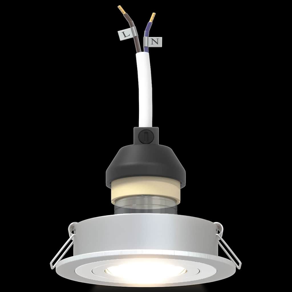 Σποτ 6 pcs Ασημί 9 x 9 x 2 εκ. Αλουμίνιο - Pakobazaar