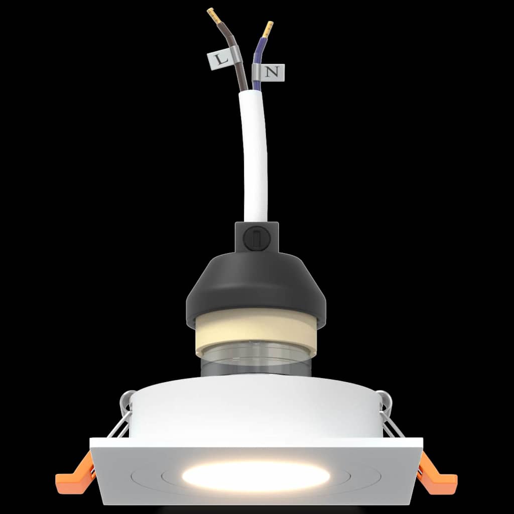 Σποτ 6 pcs Λευκό 9 x 9 x 2 εκ. Αλουμίνιο - Pakobazaar