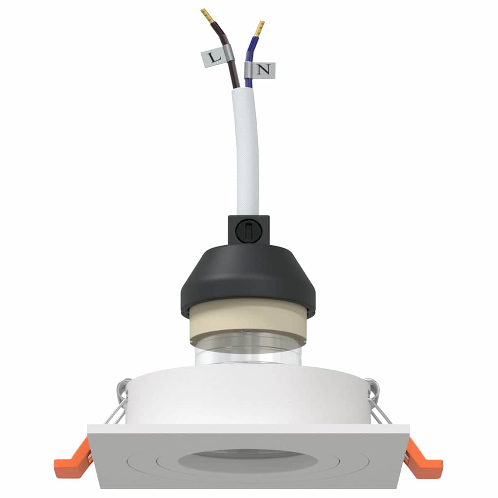 Σποτ 6 pcs Λευκό 9 x 9 x 2 εκ. Αλουμίνιο - Pakobazaar