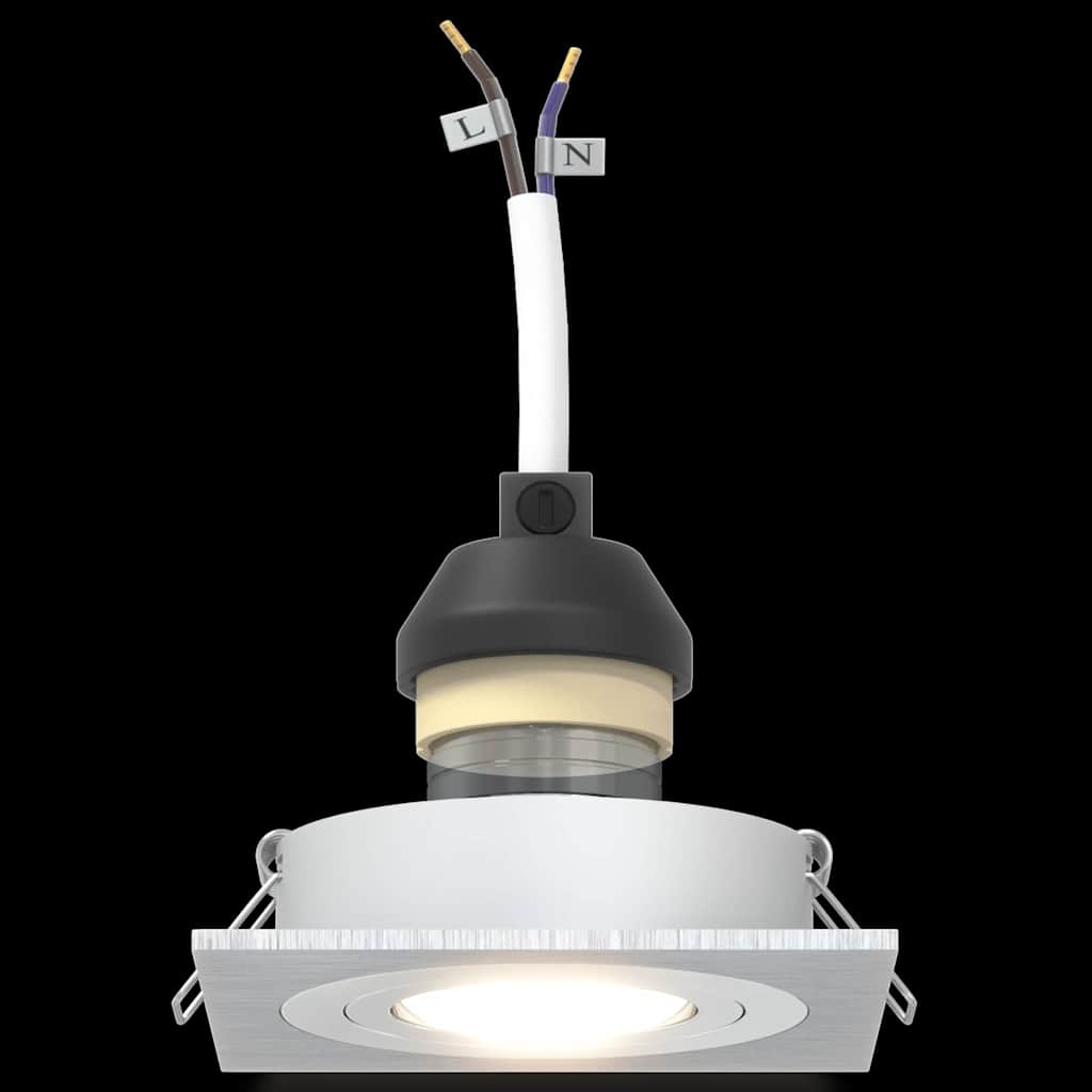 Σποτ 24 pcs Ασημί 9 x 9 x 2 εκ. Αλουμίνιο - Pakobazaar