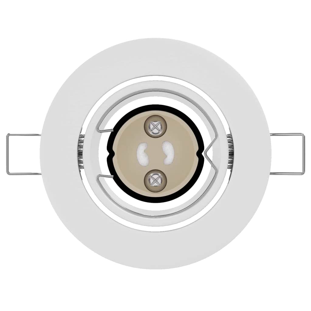 Σποτ 6 pcs Λευκό 9 x 9 x 2.5 εκ. Μέταλλο - Pakobazaar