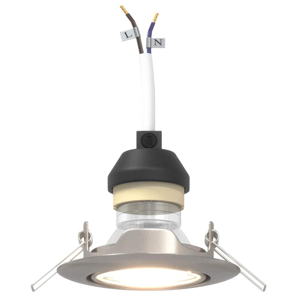 Σποτ 6 pcs Ασημί 9 x 9 x 2.5 εκ. Μέταλλο - Pakobazaar