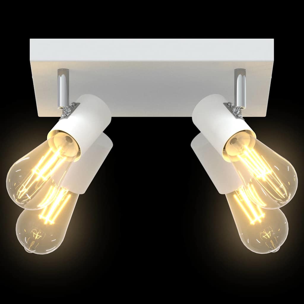 Σποτ οροφής με προβολείς Λευκό 26,5 x 26 x 11,5 εκ Μέταλλο - Pakobazaar