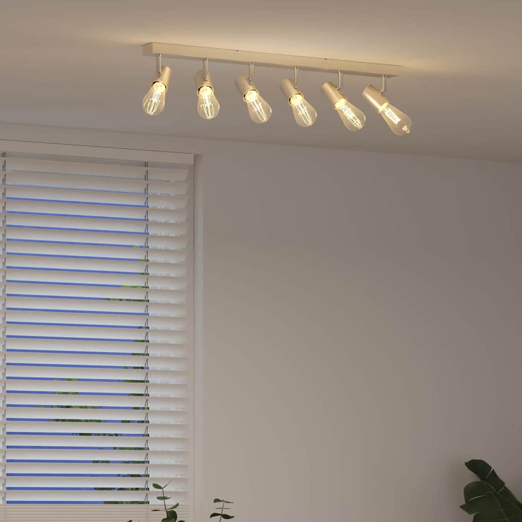 Σποτ οροφής με προβολείς Νίκελ 73 x 6,5 x 11,5 εκ Μέταλλο - Pakobazaar